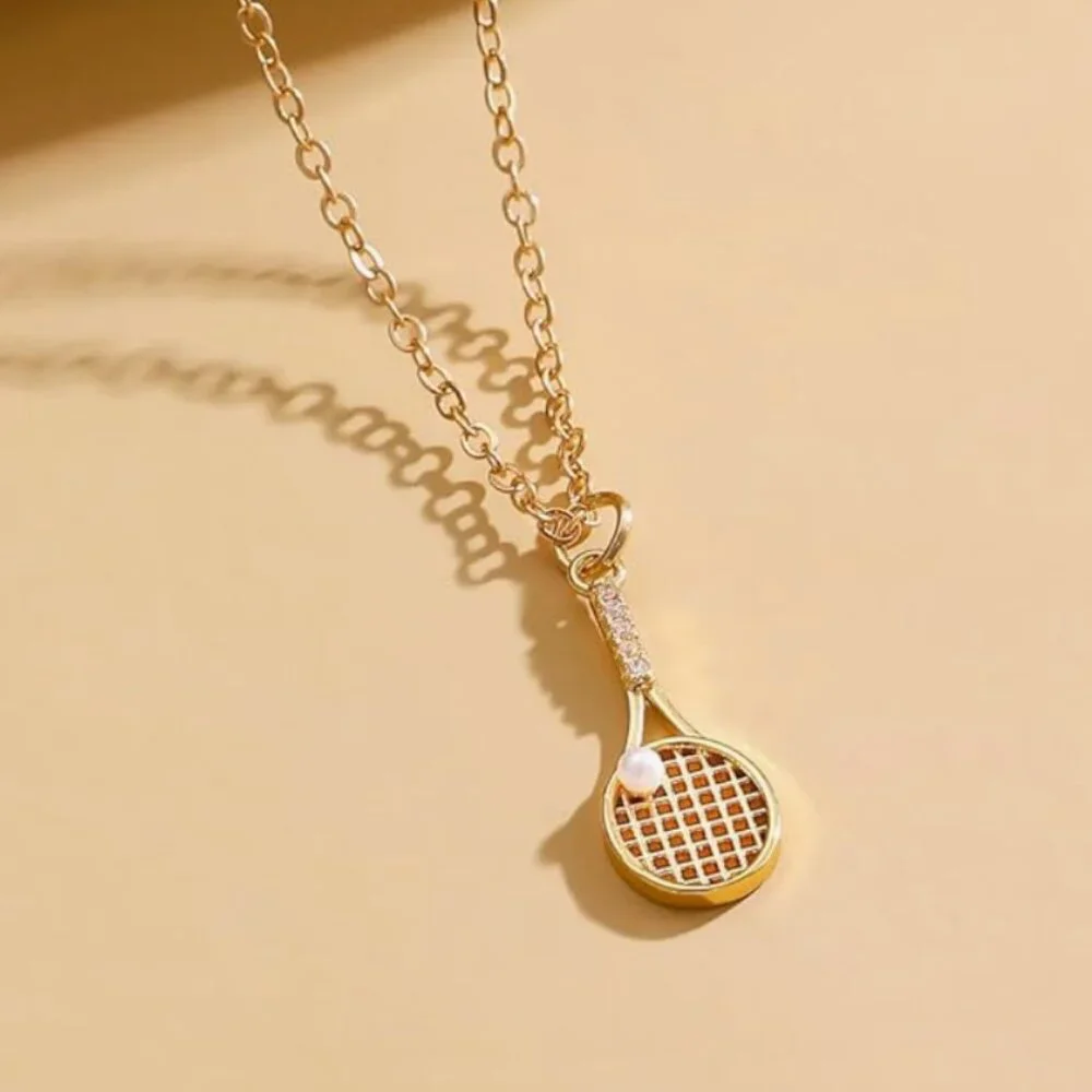 Tennis Racket Necklace - Picture 4 of 6
